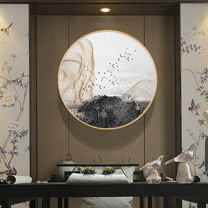 Quadro Circolare Oro