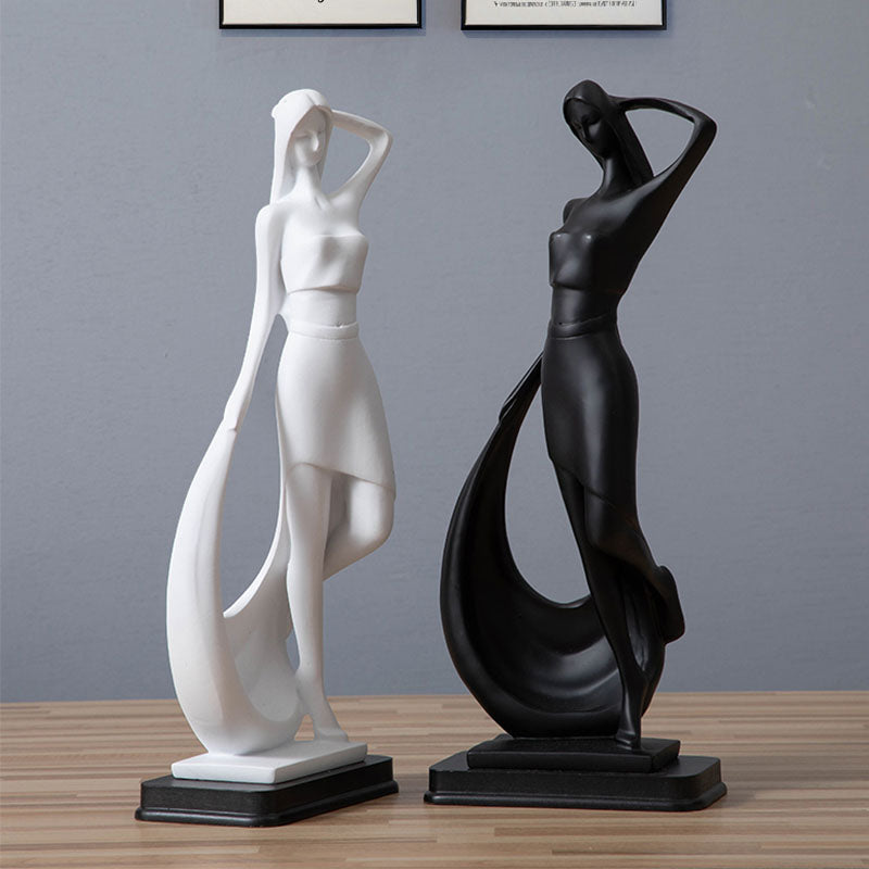 Statuetta resina minimalista
