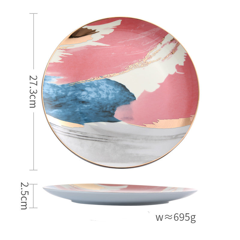 Piatto nuvola in ceramica