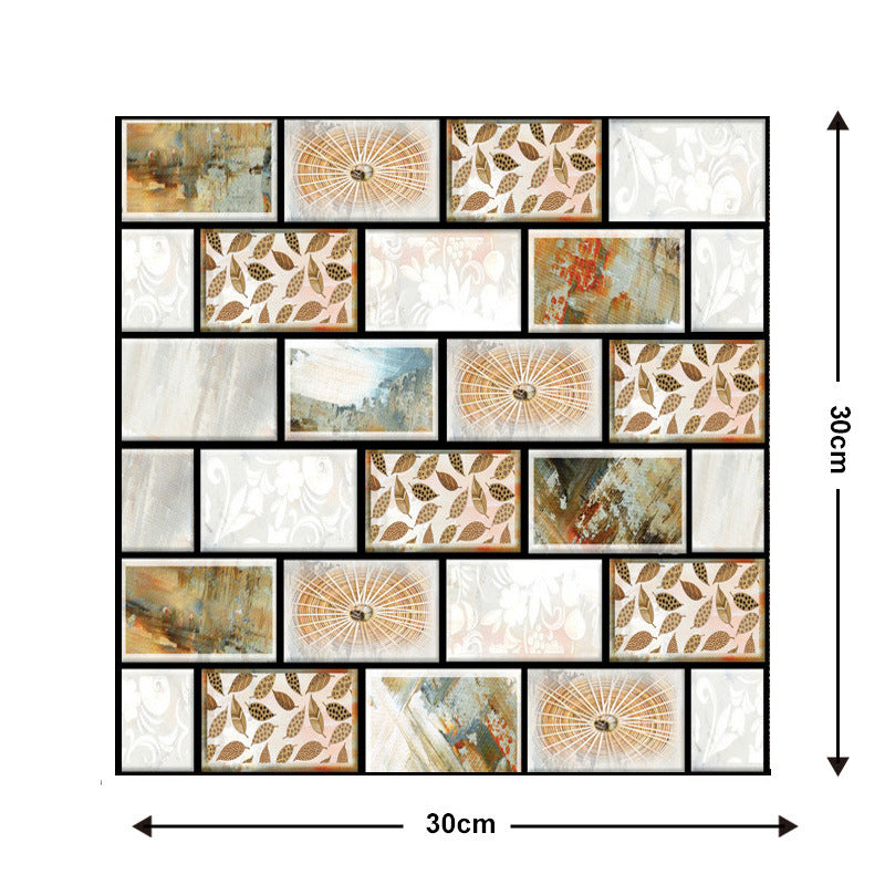 Adesivo murale legno 3D
