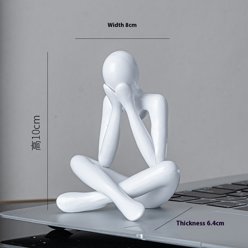 Scultura pensatore astratta