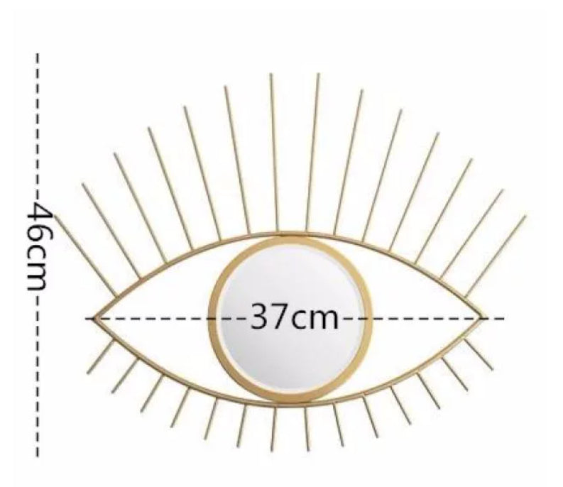 Specchio occhio con ciglia