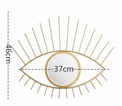 Specchio occhio con ciglia