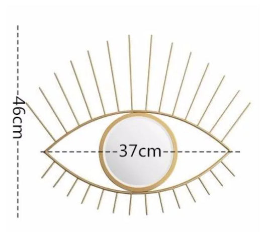 Specchio occhio con ciglia