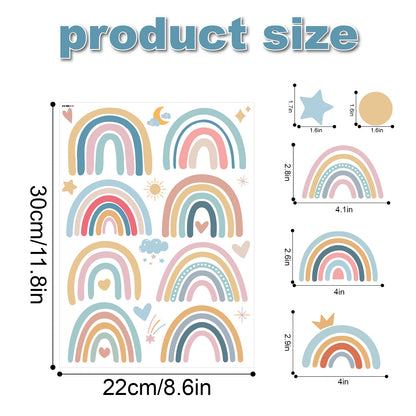 Adesivo murale Arcobaleno con stelle