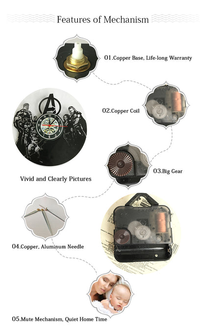 Orologio da parete Star Wars disco vinile