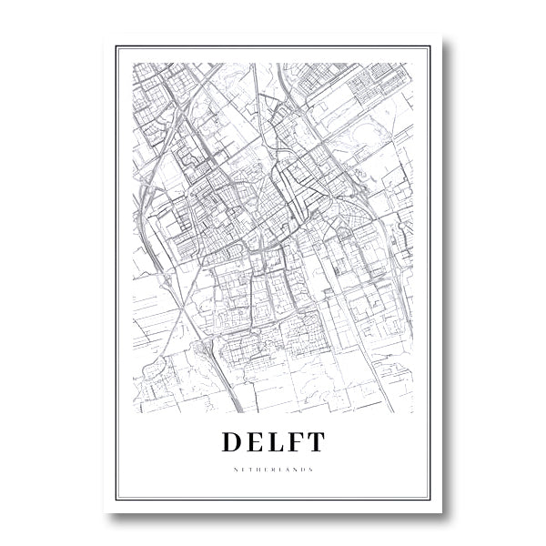 Poster Mappa Paesi Bassi