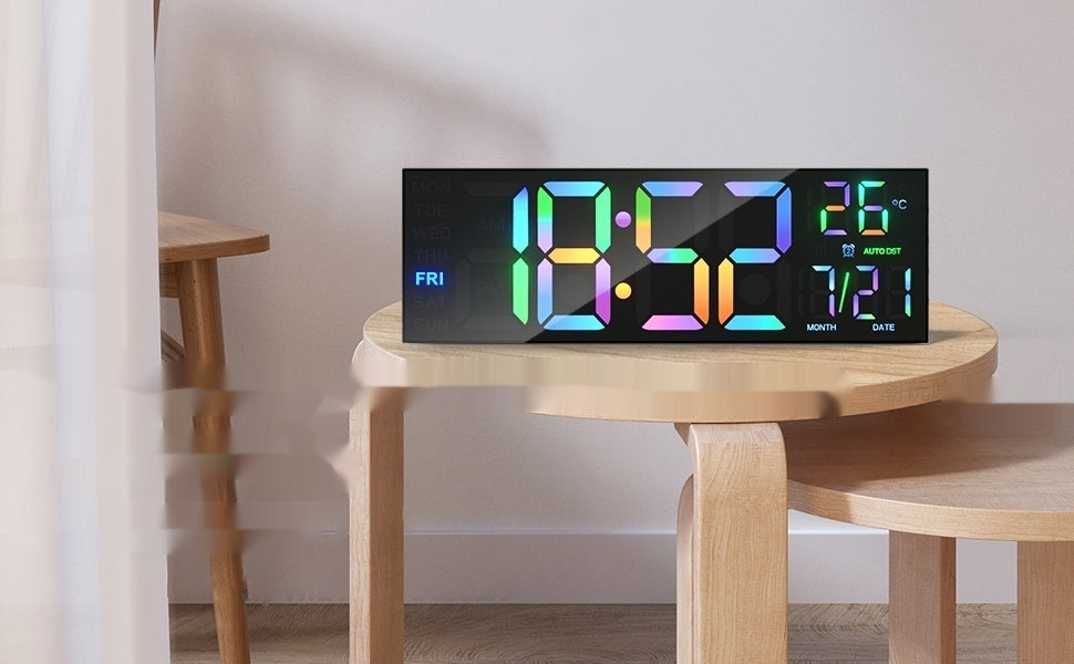 Orologio da parete LED neon
