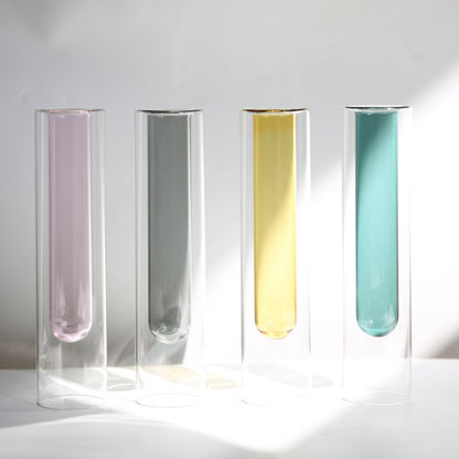 Vaso vetro nordico doppio strato