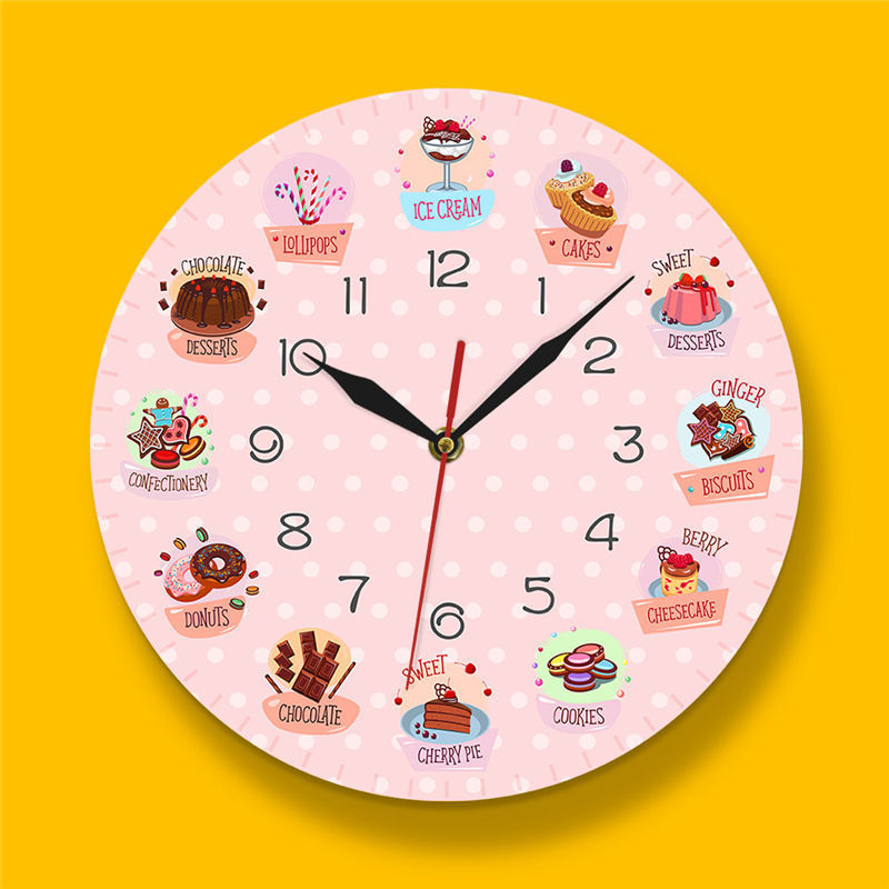 Orologio da parete Cupcake dolcetti rosa