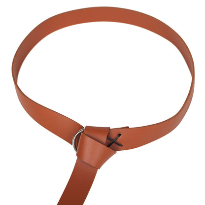 Cintura pelle intrecciata vichinga