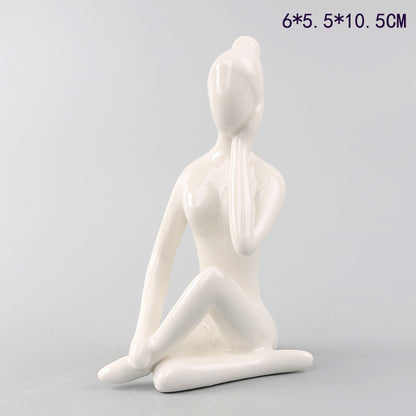Scultura ragazza yoga