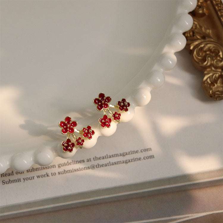 Orecchini Fiori Argento