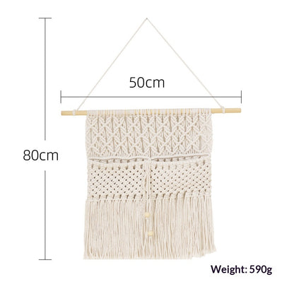 Arazzo bohemien cotone e corda