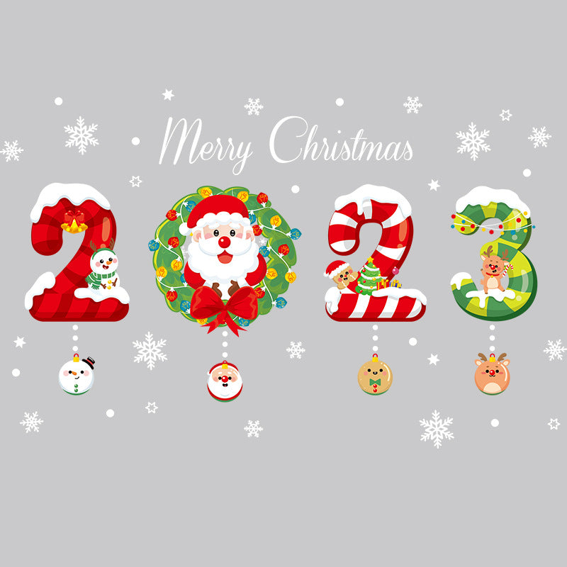 Adesivo natale vetrine