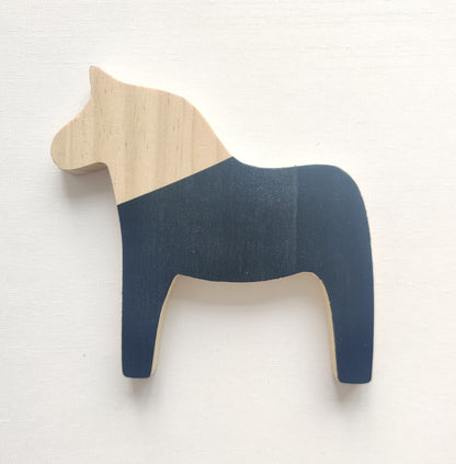 Ornamento cavallo legno