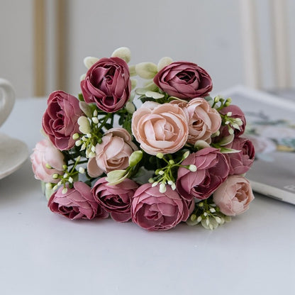 Bouquet rosa artificiale