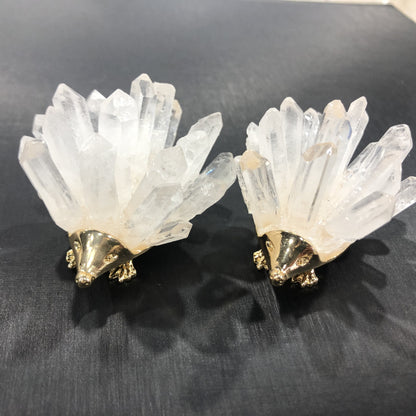 Scultura Riccio Cristallo