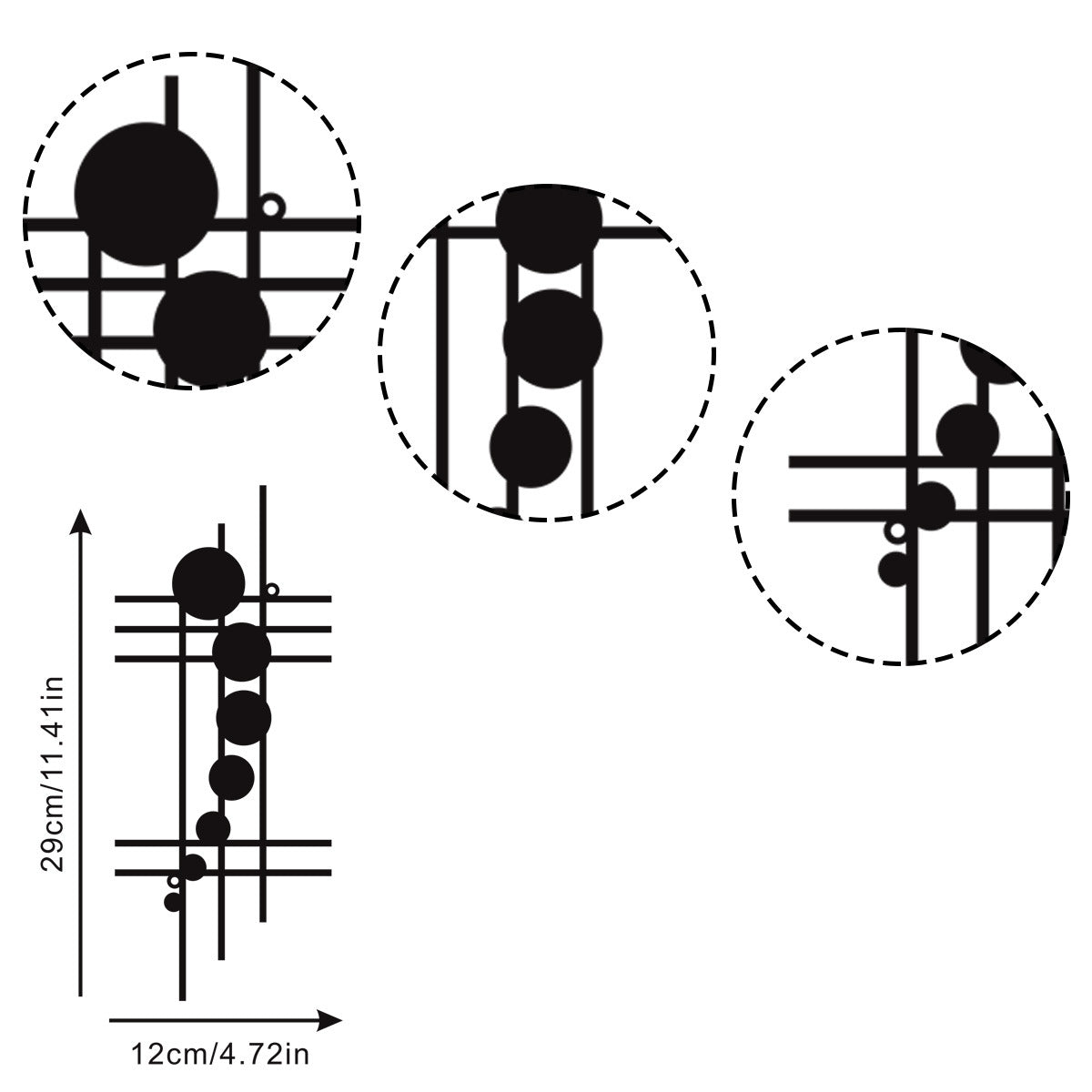Pannello metallo geometrico