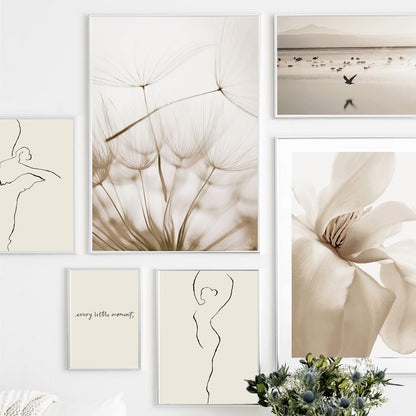 Quadro spiaggia fiori