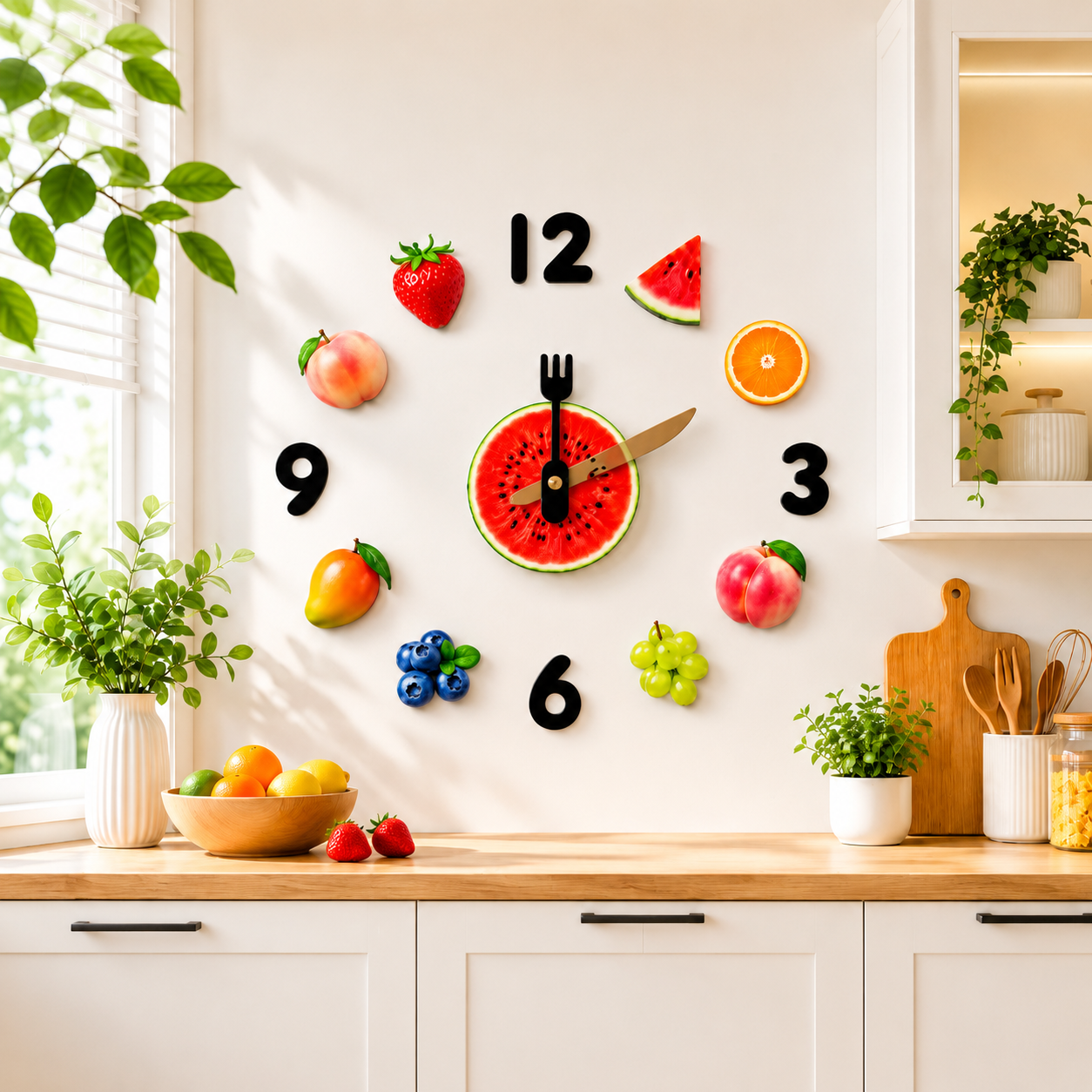 Orologio da parete Cucina frutta