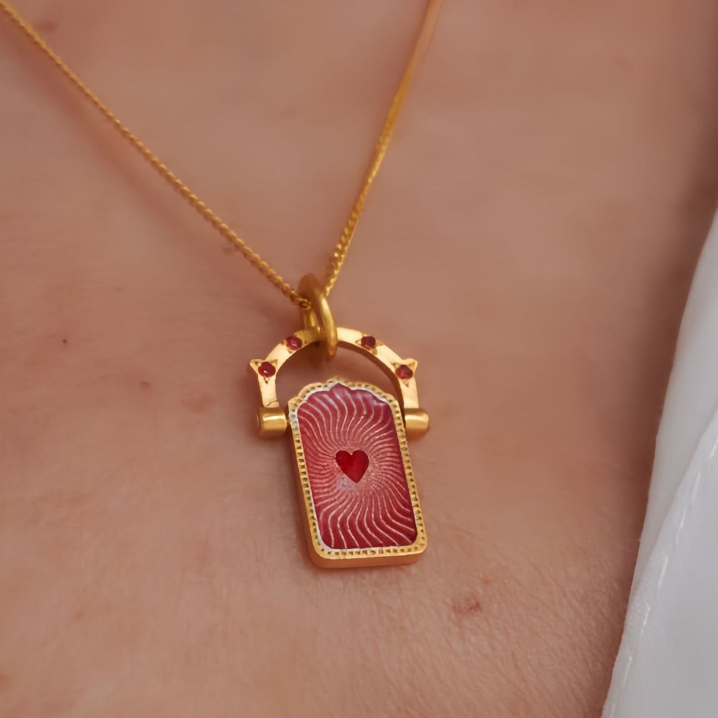 Collana tarocco titanio d'epoca