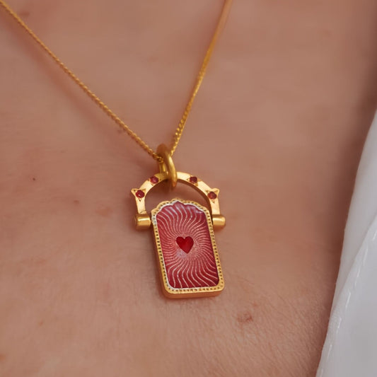 Collana tarocco titanio d'epoca