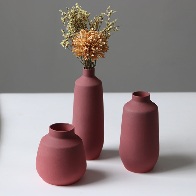 Vaso fiori secchi decorativo