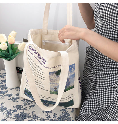 Borsa Tela Monospalla Olio