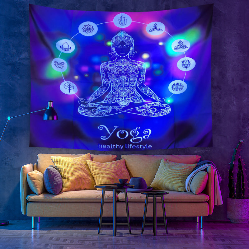 Ornamento mandala fluo
