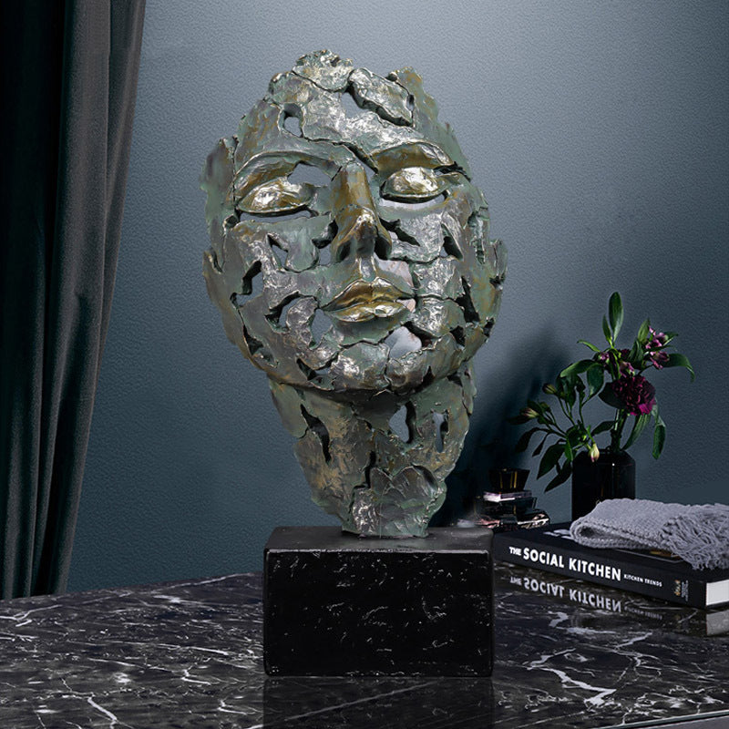 Scultura viso meditativo