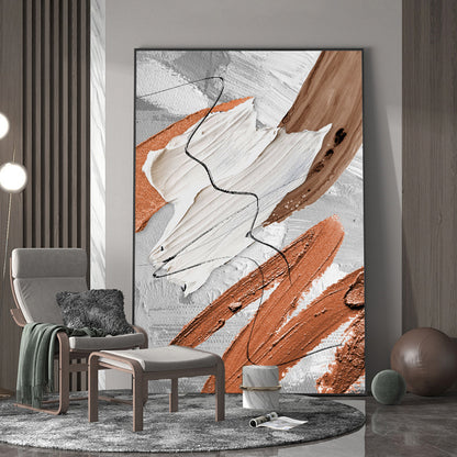 Quadro astratto palette Morandi