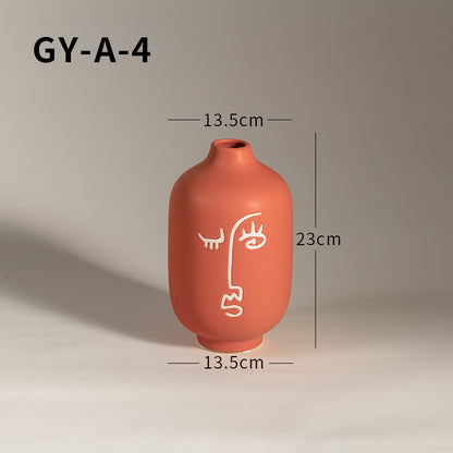 Vaso viso astratto