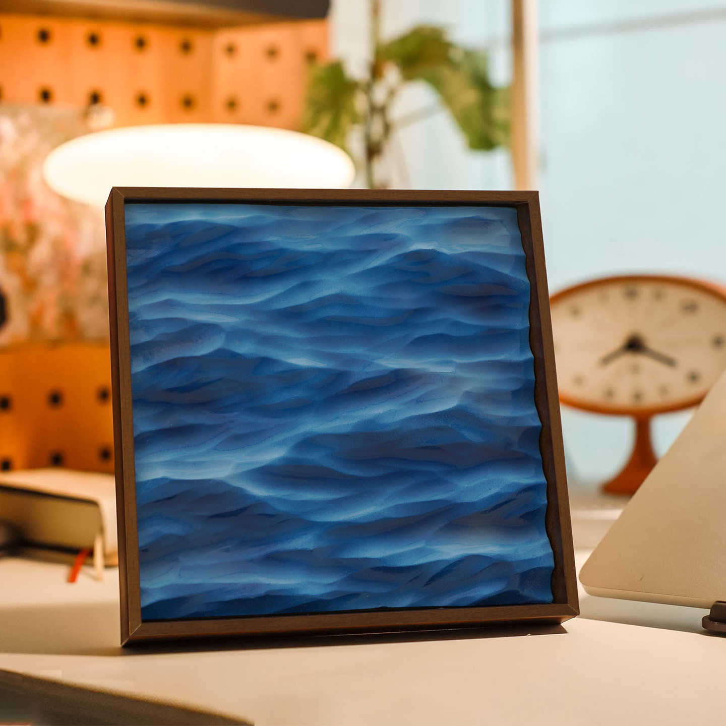 Quadro 3D tema mare blu
