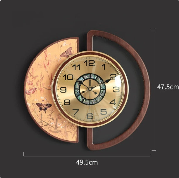 Orologio da parete Farfalle fiori