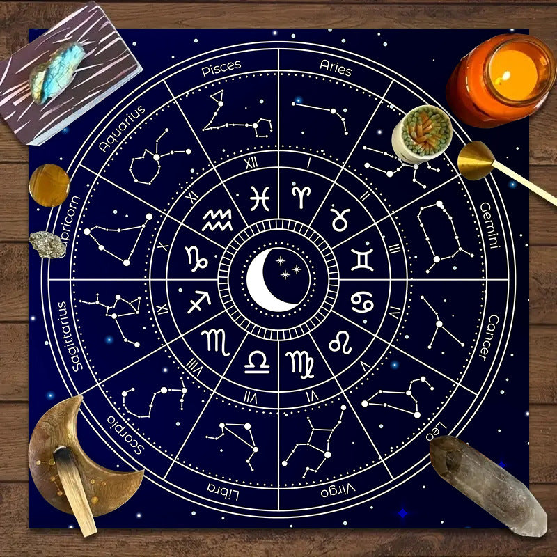 Tovaglia tarocchi fase lunare