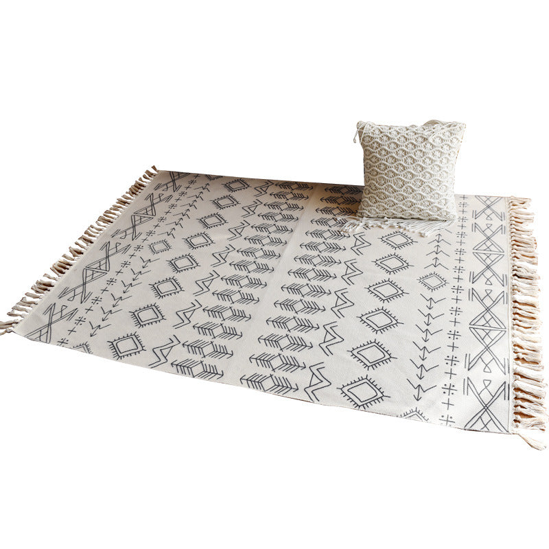 Tappeto cotone-lino nordico