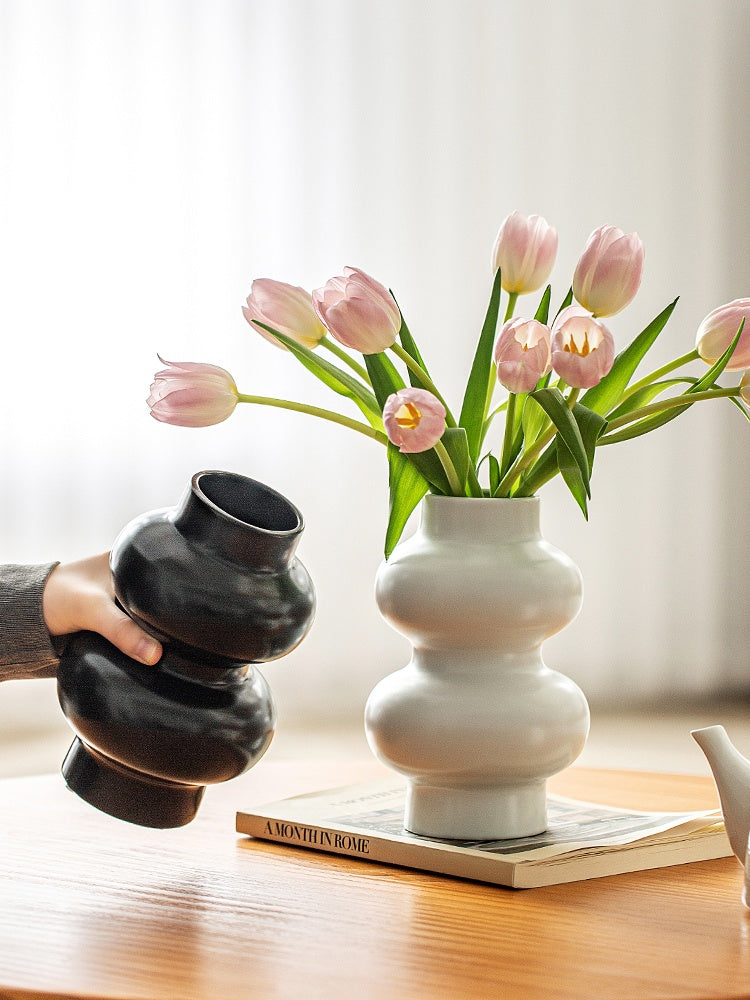 Vaso ceramica bianco