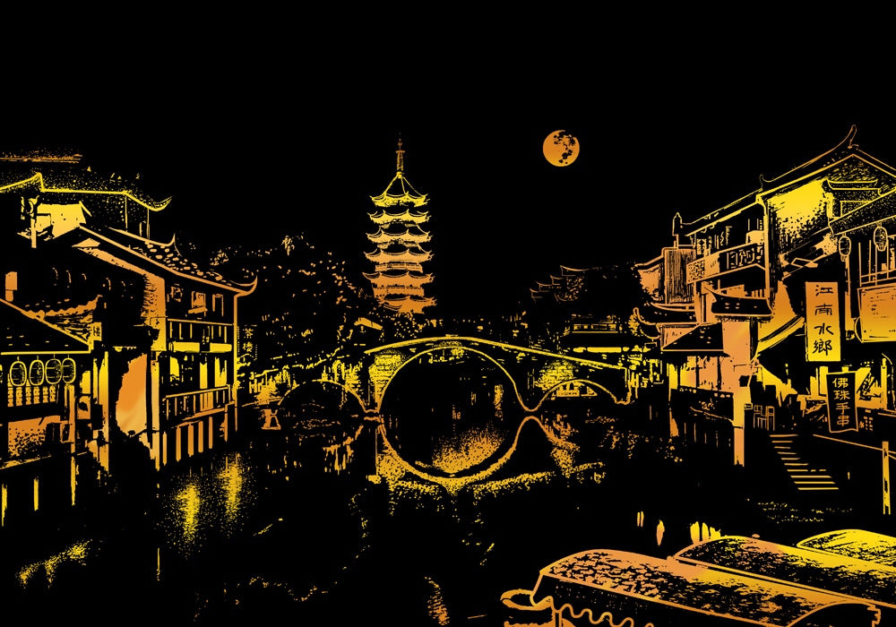 Quadro su tela Città di notte