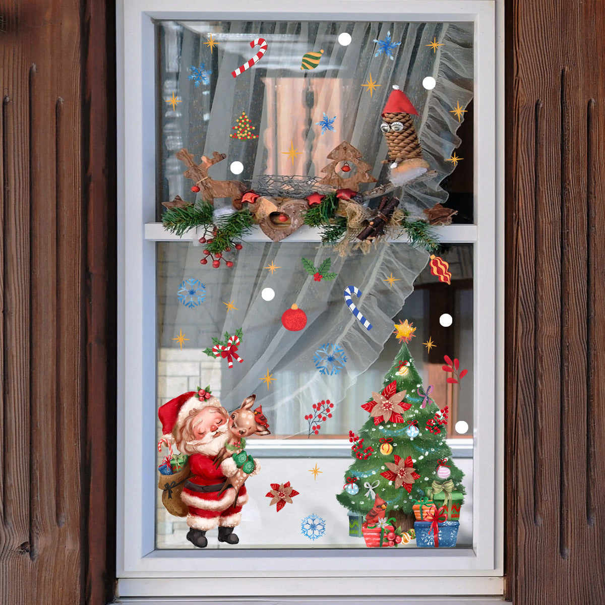 Adesivo murale babbo natale