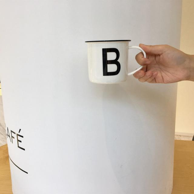 Tazza ceramica lettere