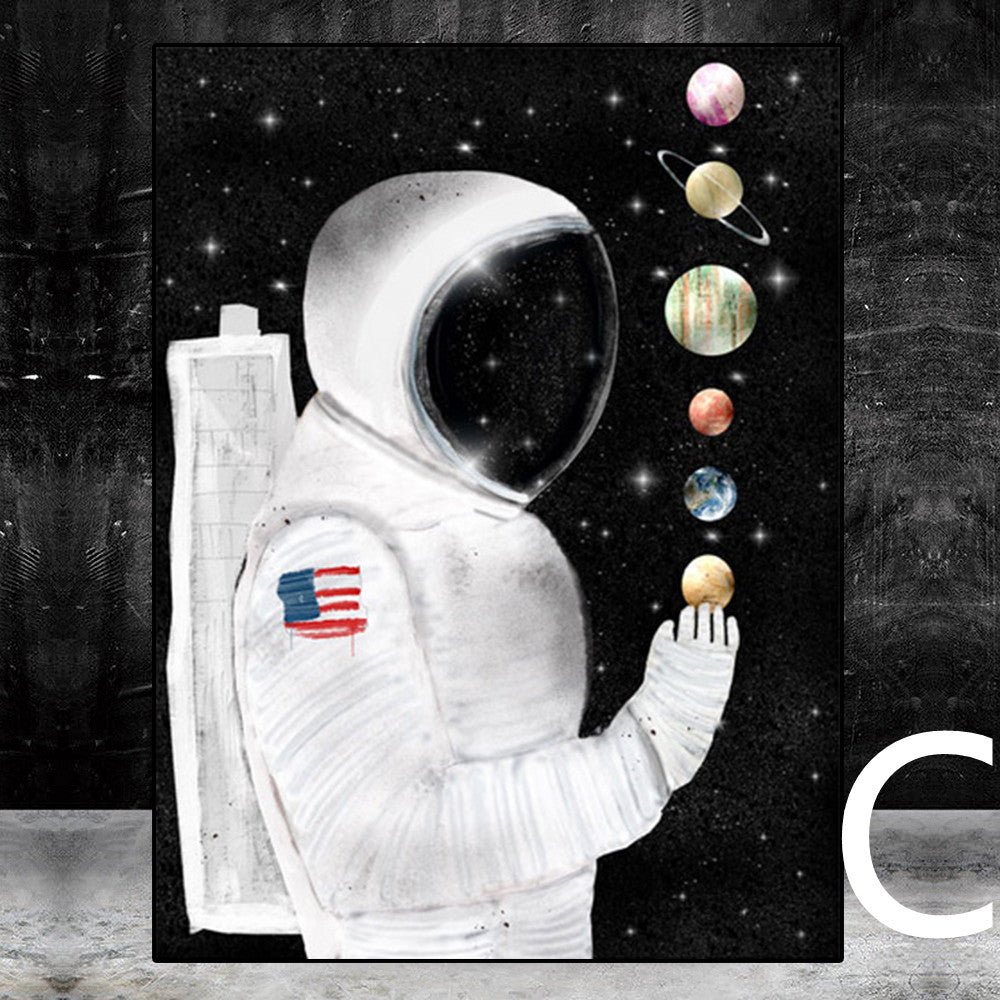 Quadro Spazio e Stelle