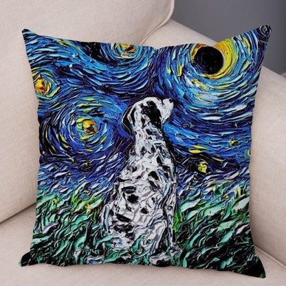 Coperta Cuscino Cotone Cane