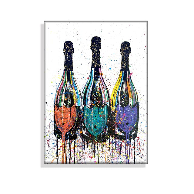 Quadro bottiglia champagne