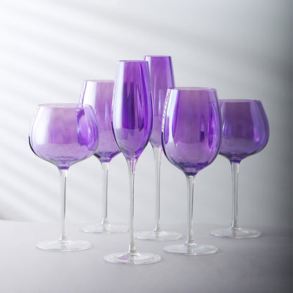 Bicchiere di cristallo viola