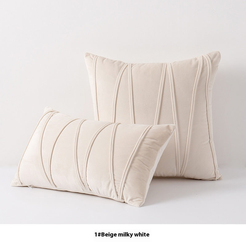 Federa cuscino velluto righe