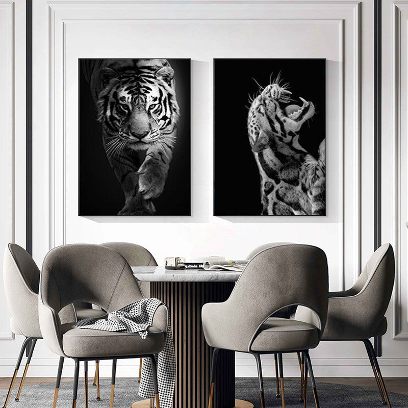 Stampa Tigre Bianco e Nero