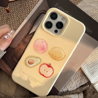 Custodia telefono frutta dipinta