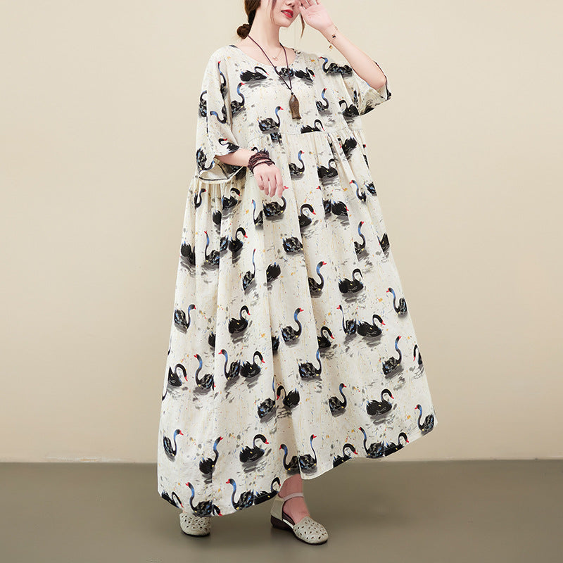 Vestito cigno stile rinascimentale