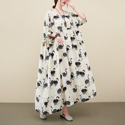 Vestito cigno stile rinascimentale
